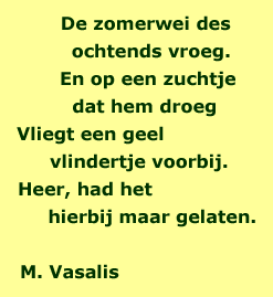 Gedicht Vasalis